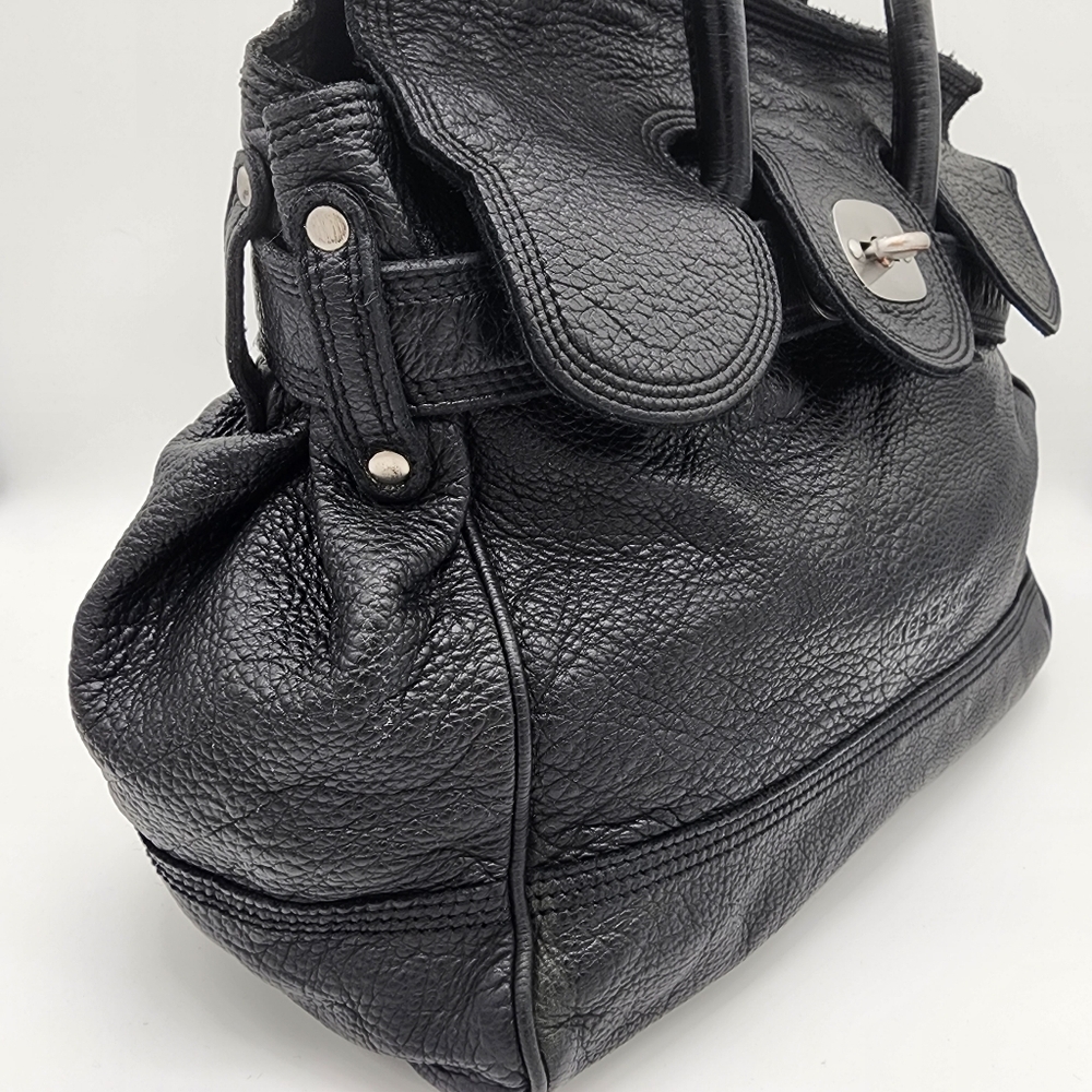 LIEBESKIND BERLIN Vintage Y2K Leather Black Handbag Satchel Large - Picture 8 of 16